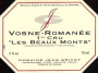Domaine Jean Grivot Vosne-Romanee Les Beaux Monts Premier Cru 2007 Front Label