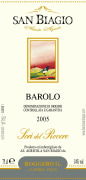 San Biagio Barolo Sori del Rovere 2005 Front Label