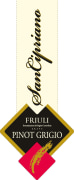 San Cipriano Friuli Grave Pinot Grigio 2013 Front Label