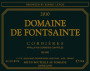 Domaine de Fontsainte Corbieres Rouge 2010 Front Label