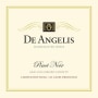 De Angelis Wines Pinot Noir 2012 Front Label