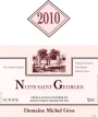 Domaine Michel Gros Nuits-Saint-Georges 2010 Front Label