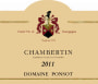 Domaine Ponsot Chambertin Grand Cru 2011 Front Label