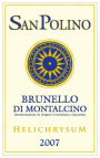 San Polino Brunello di Montalcino Helichrysum 2007 Front Label