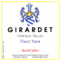 Girardet Barrel Select Pinot Noir 2010 Front Label