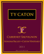 Ty Caton Estate Cabernet Sauvignon 2011 Front Label