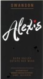 Swanson Alexis Napa Valley Estate Red Wine 1998 Front Label