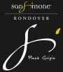 San Simone Friuli Grave Brisotto Rondover Pinot Grigio 2015 Front Label