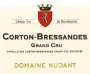 Domaine Nudant Corton Bressandes Grand Cru 2014 Front Label