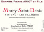 Domaine Pierre Amiot Morey-Saint-Denis Les Millandes Premier Cru 2012 Front Label