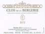 Nicolas Joly Clos de La Bergerie 2012 Front Label