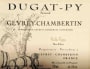 Dugat-Py Gevrey-Chambertin Vieilles Vignes 2013 Front Label