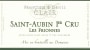 Francoise & Denis Clair Saint Aubin Premier Cru les Frionnes 2012 Front Label