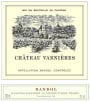 Chateau Vannieres Bandol Rouge 2009 Front Label