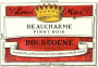Louis Max Beaucharme Pinot Noir 2012 Front Label