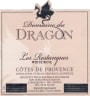Domaine du Dragon Cotes de Provence Les Restanques Blanc 2015 Front Label