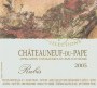 Patrick Lesec Chateauneuf-du-Pape Rubis 2005 Front Label