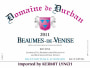 Domaine de Durban Beaumes-de-Venise 2011 Front Label