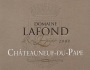 Domaine Lafond Chateauneuf-du-Pape Roc-Epine 2009 Front Label