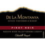 De La Montanya Winery Calandrelli Vineyard Pinot Noir 2012 Front Label