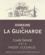 Domaine de la Guicharde Cotes du Rhone Villages Massif d'Uchaux Cuvee Genest 2012 Front Label
