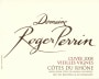Roger Perrin Cotes du Rhone Cuvee Vielle Vignes 2008 Front Label
