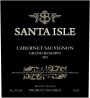 Santa Isle Grand Reserve Cabernet Sauvignon 2012 Front Label