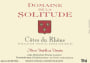 Domaine de la Solitude Cotes Du Rhone Rouge 2011 Front Label