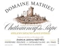 Domaine Mathieu Chateauneuf-du-Pape 2013 Front Label