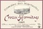 Domaine des Martinelles Crozes Hermitage 2005 Front Label