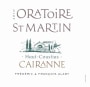 Dom. Oratoire St Martin Cairanne Haut-Coustias 2010 Front Label