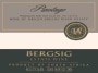 Bergsig Pinotage 2008 Front Label