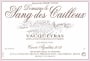 Dom. Le Sang Des Cailloux Vacqueyras Cuvee Azalais 2012 Front Label