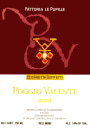 Fattoria Le Pupille Morellino di Scansano Poggio Valente Riserva 2008 Front Label