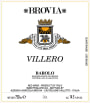 Brovia Barolo Villero 2009 Front Label
