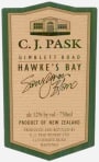 C.J. Pask Winery Gimblett Road Sauvignon Blanc 2014 Front Label