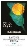 G.D. Vajra Langhe Kye Freisa 2012 Front Label