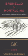 Casanuova delle Cerbaie Brunello di Montalcino 2008 Front Label