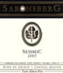 Saronsberg Seismic 2005 Front Label