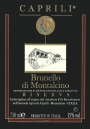 Caprili Brunello di Montalcino Riserva 2010 Front Label