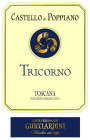 Conte Ferdinando Guicciardini Toscana Castello di Poppiano Tricorno 2010 Front Label