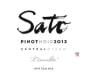 Sato Wines L'Insolite Pinot Noir 2013 Front Label