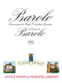 Marchesi di Barolo Barolo 2012 Front Label