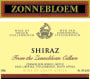 Zonnebloem Shiraz 2009 Front Label