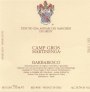 Marchesi di Gresy Barbaresco Camp Gros Martinenga Riserva 2004 Front Label