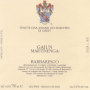 Marchesi di Gresy Barbaresco Gaiun Martinenga 2005 Front Label