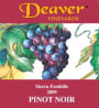 Deaver Vineyards Pinot Noir 2009 Front Label