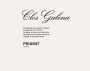 Clos Galena Priorat 2007 Front Label