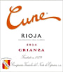 CVNE Rioja Crianza 2014 Front Label