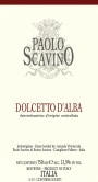 Paolo Scavino Dolcetto d'Alba 2012 Front Label